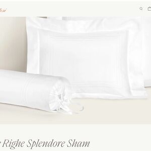 PRATESI Boudoir Pillow Sham and Neck Roll Sham